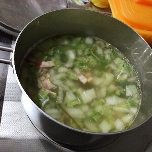 白菜としらすの中華スープ☆